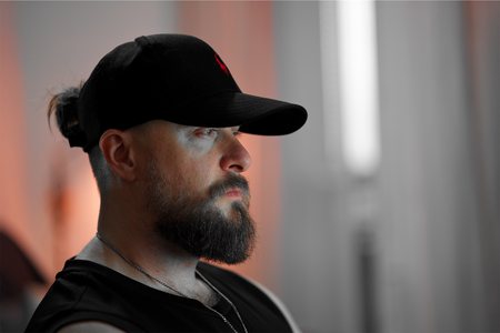 The same portrait under the Red look.